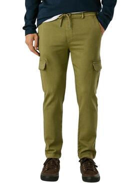 Pantaloni Pepe Jeans Gymdigo Cargo verdi per uomo