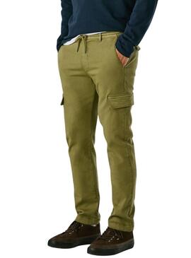 Pantaloni Pepe Jeans Gymdigo Cargo verdi per uomo