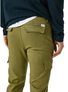 Pantaloni Pepe Jeans Gymdigo Cargo verdi per uomo