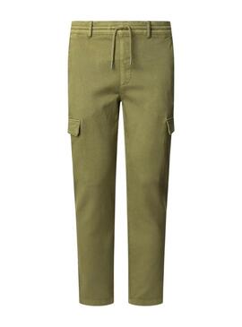 Pantaloni Pepe Jeans Gymdigo Cargo verdi per uomo