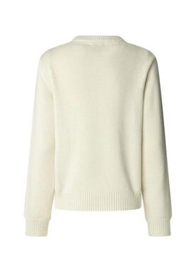 Maglione Pepe Jeans Caprice beige per donna
