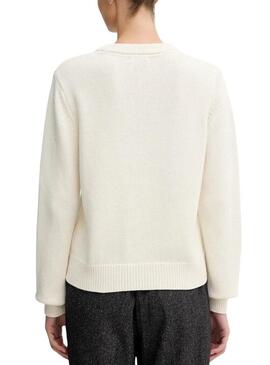 Maglione Pepe Jeans Caprice beige per donna