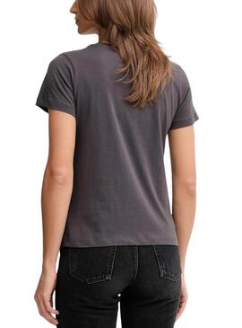 Maglietta Pepe Jeans Bertie con borchie grigia per donna