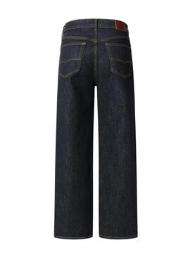 Pantaloni in denim Pepe Jeans Lexa a gamba dritta lavaggio scuro per donna.