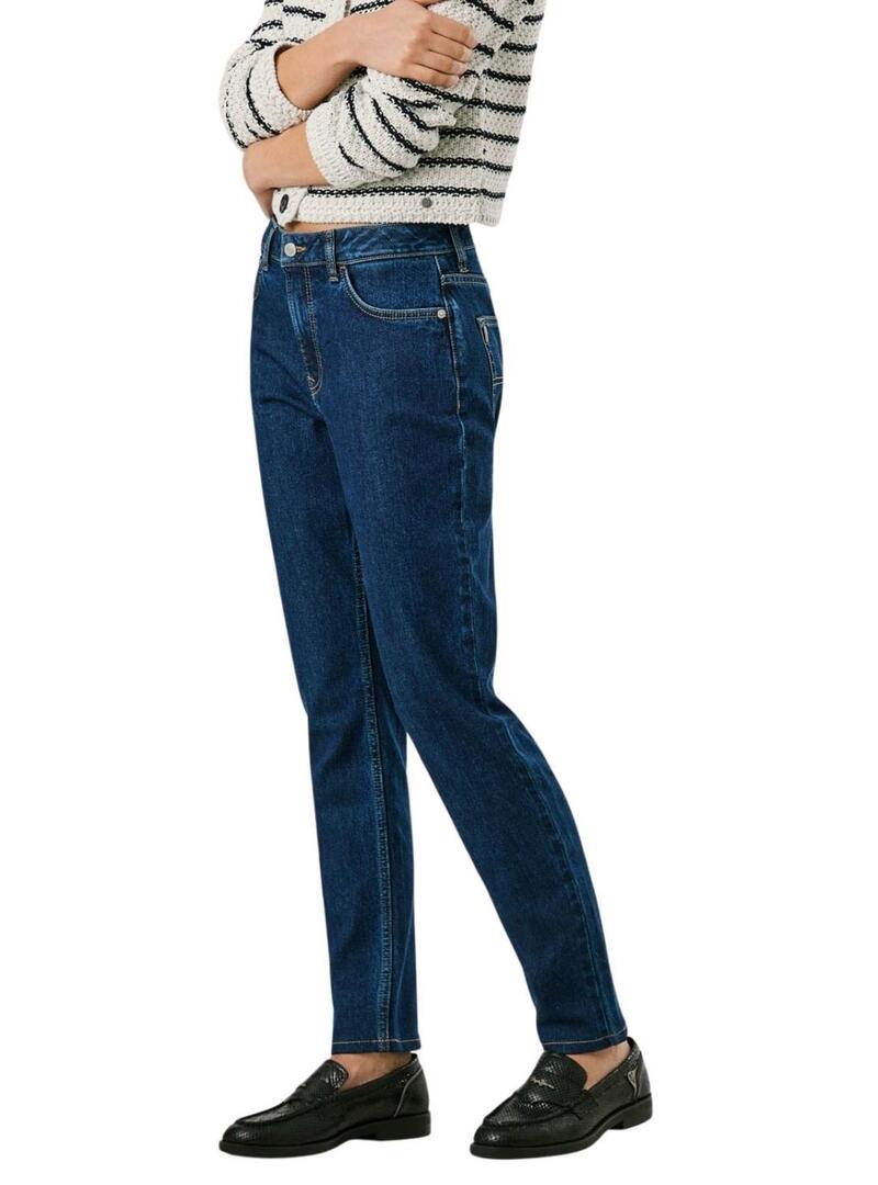 Pantaloni in denim Pepe Jeans Violet Tapered blu per donna