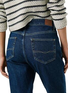 Pantaloni in denim Pepe Jeans Violet Tapered blu per donna
