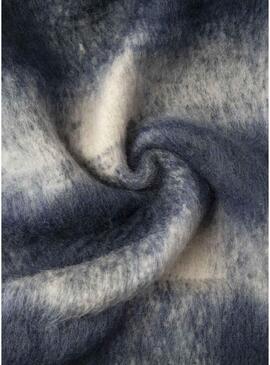 Foulard Pepe Jeans Fabiola a quadretti blu per donna.