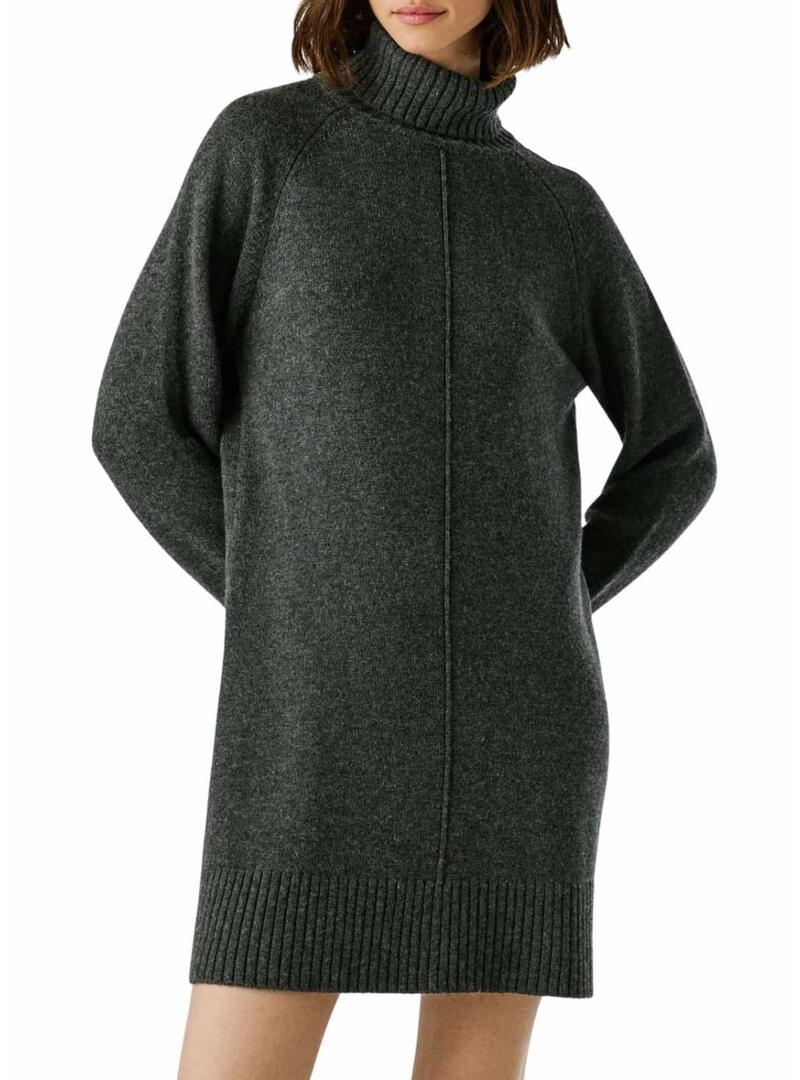 Abito Pepe Jeans Carola in maglia grigia per donna
