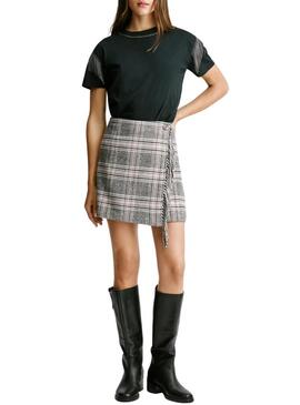 Gonna Pepe Jeans Talani a quadri stampata per donna