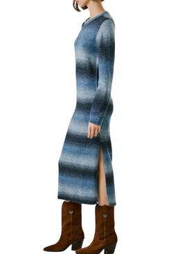 Abito lungo a righe Pepe Jeans Colombe per donna.
