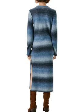 Abito lungo a righe Pepe Jeans Colombe per donna.