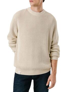 Maglione Pepe Jeans Parker beige per uomo