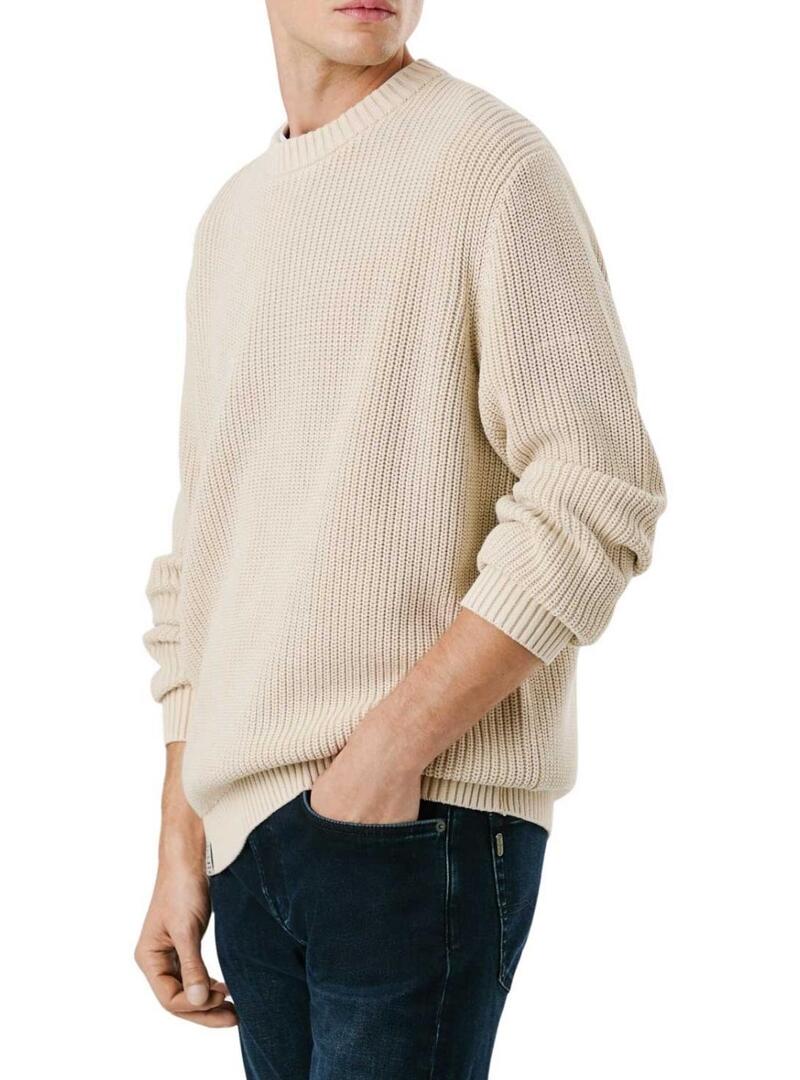 Maglione Pepe Jeans Parker beige per uomo