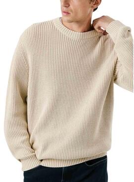 Maglione Pepe Jeans Parker beige per uomo