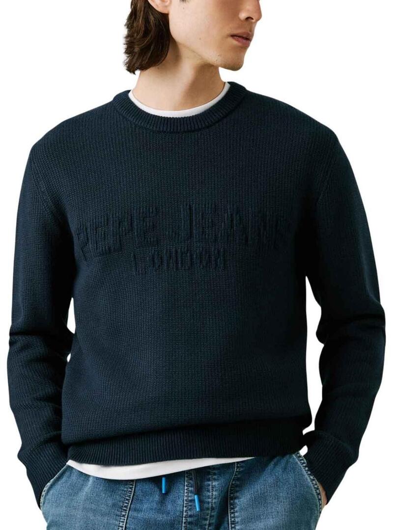 Maglia Pepe Jeans Phineas blu marino per uomo