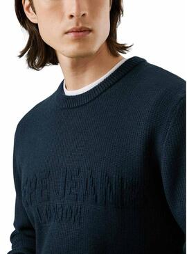 Maglia Pepe Jeans Phineas blu marino per uomo