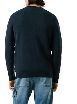 Maglia Pepe Jeans Phineas blu marino per uomo