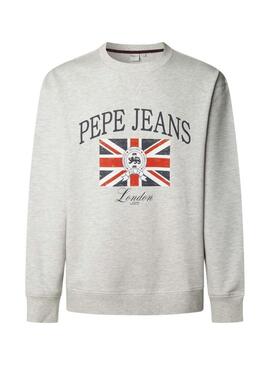 Felpa Pepe Jeans Mercer grigia per uomo