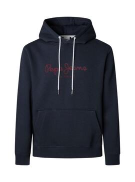 Felpa Pepe Jeans Macbeth con cappuccio e logo marino per uomo