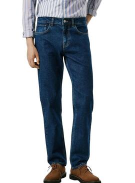 Pantaloni in jeans Pepe Jeans modello Cash dritti blu per uomo.