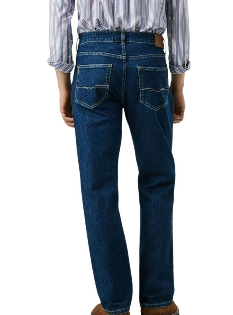 Pantaloni in jeans Pepe Jeans modello Cash dritti blu per uomo.