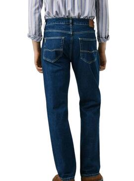 Pantaloni in jeans Pepe Jeans modello Cash dritti blu per uomo.