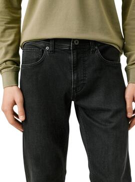 Pantaloni in jeans Pepe Jeans Track slim neri per uomo