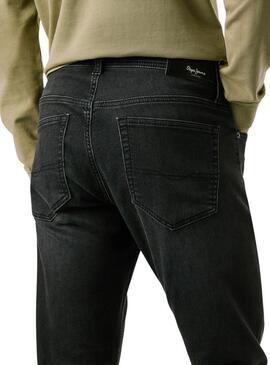 Pantaloni in jeans Pepe Jeans Track slim neri per uomo