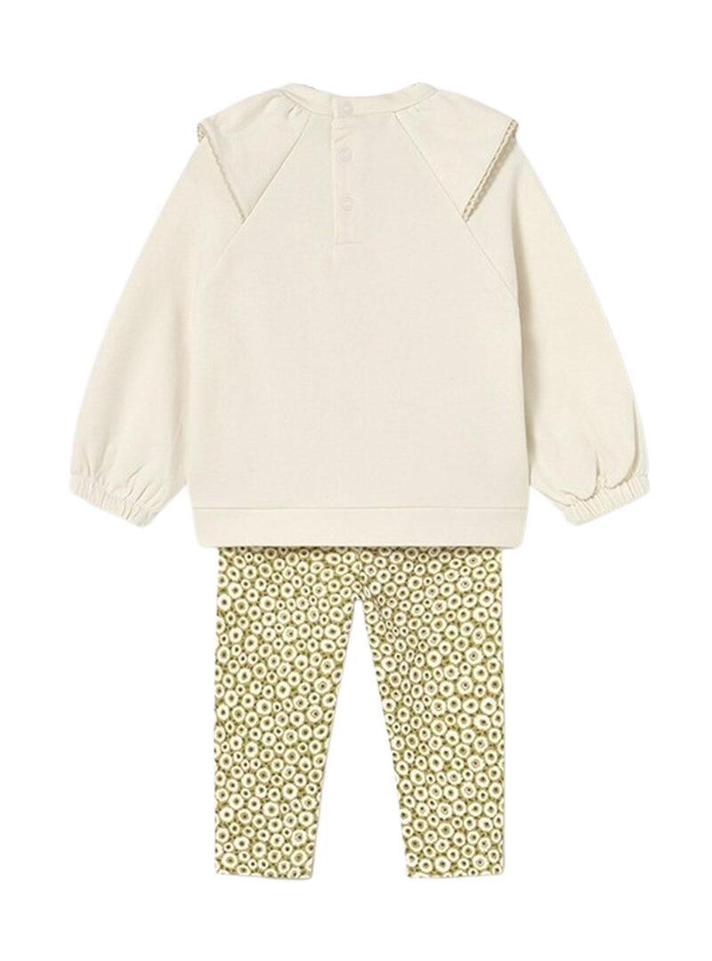 Set Mayoral legging stampato e felpa per neonati