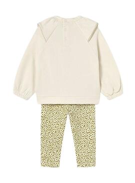 Set Mayoral legging stampato e felpa per neonati
