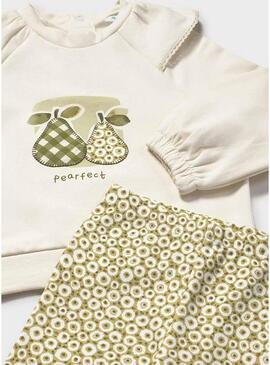 Set Mayoral legging stampato e felpa per neonati