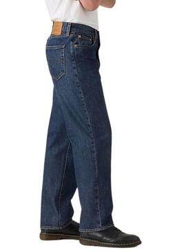 Pantaloni in denim Levis 568 Loose Straight blu per uomo