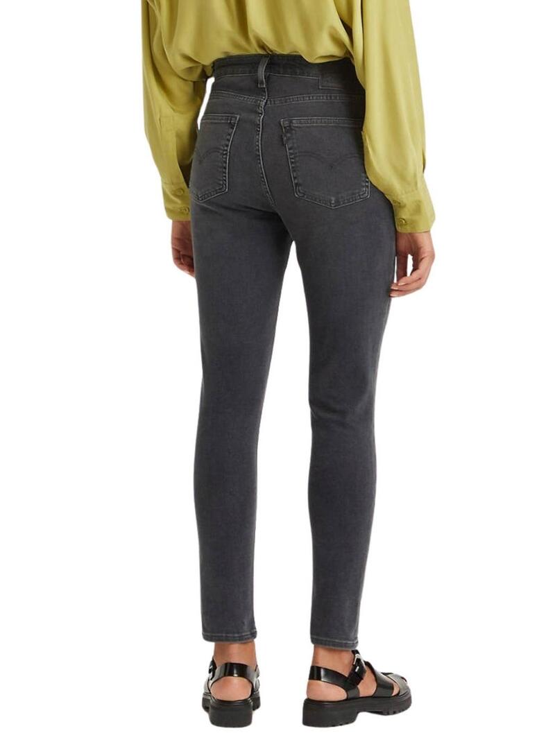 Jeans Levis 721 Skinny High Rise neri da donna