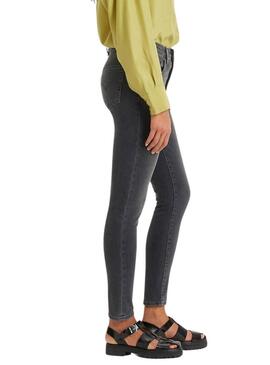 Jeans Levis 721 Skinny High Rise neri da donna