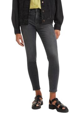 Jeans Levis 721 Skinny High Rise neri da donna