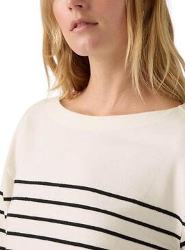 Maglia a righe beige Levis Marin per donna
