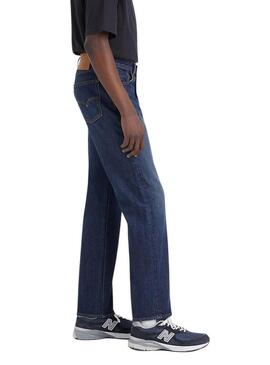 Pantaloni in denim Levis 555 Relaxed Straight blu per uomo