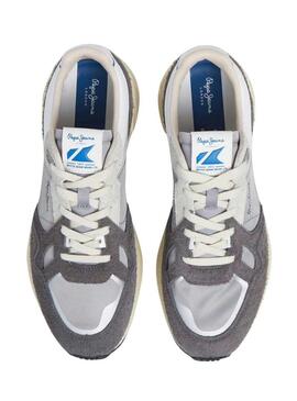 Scarpe Pepe Jeans Marlon Vibe grigie per uomo.