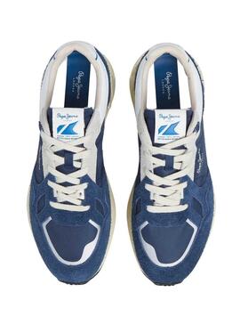 Sneakers Pepe Jeans Marlon Vibe blu per uomo