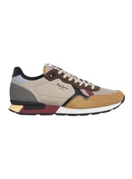 Scarpe Pepe Jeans Brit Colors beige per uomo
