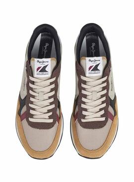 Scarpe Pepe Jeans Brit Colors beige per uomo