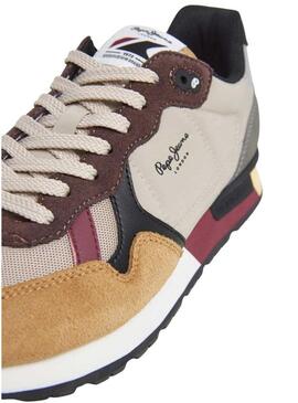 Scarpe Pepe Jeans Brit Colors beige per uomo