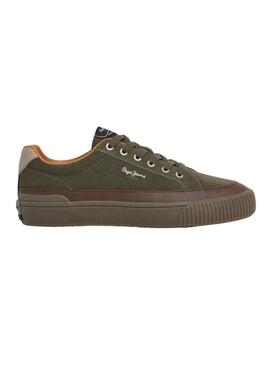 Scarpe Pepe Jeans Ben Evolution verdi per uomo.