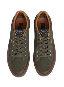Scarpe Pepe Jeans Ben Evolution verdi per uomo.