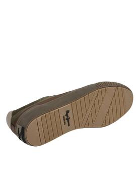 Scarpe Pepe Jeans Ben Evolution verdi per uomo.