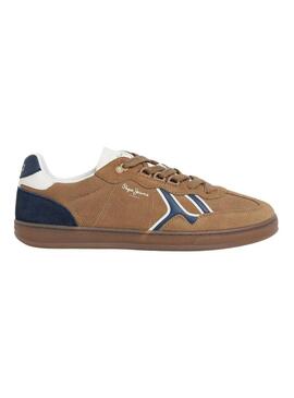 Scarpe da ginnastica Pepe Jeans Ball Mix color cammello per uomo