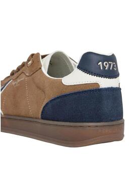 Scarpe da ginnastica Pepe Jeans Ball Mix color cammello per uomo