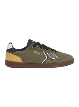 Scarpe da ginnastica Pepe Jeans Ball Mix verdi per uomo
