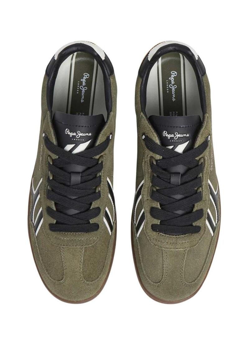 Scarpe da ginnastica Pepe Jeans Ball Mix verdi per uomo