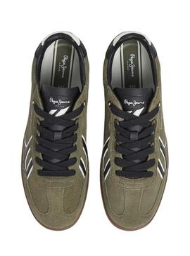 Scarpe da ginnastica Pepe Jeans Ball Mix verdi per uomo